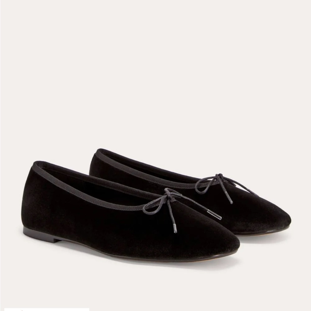 Everlane Shoes 6 Day Ballet Flat Black Velvet